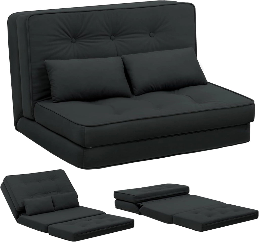 Divano letto piccolo bed 2 mini divano letto regolabile a 6 livelli, soggiorno, camera da letto e campeggio, blu