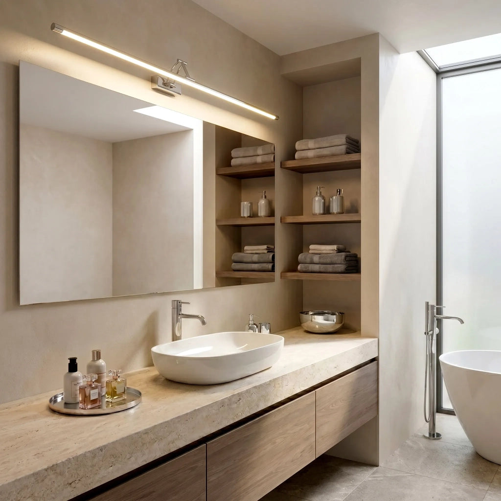 Applique Da Bagno Led Swe018-1w 80cm Chrome