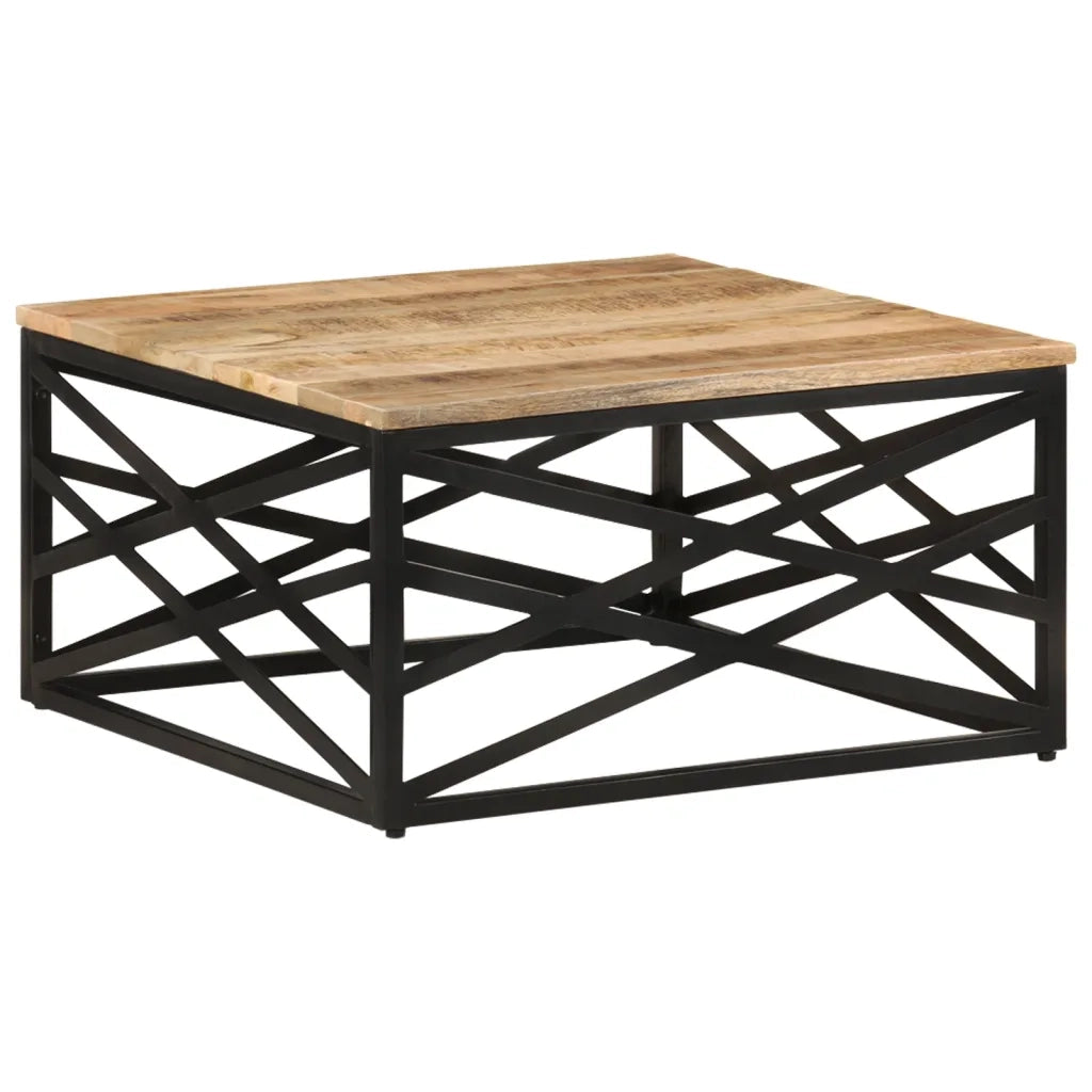 Tavolino da CaffÃ¨ 68x68x35 cm in Legno Massello di Mango cod mxl 16189