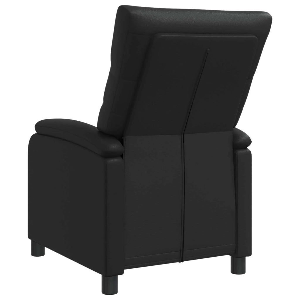 Divano Sedia-Poltrona reclinabile Nero Similpelle 603297