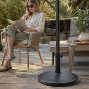 Parasol Base, Round, 10 Kg, Black, Polyresin