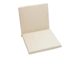 CUSCINO IMBOTTITO CON SCHIENALE BASSO  cm.42x42x45h. spessore cm.4