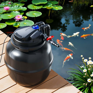 CPA-50000 Filtro a pressione per laghetto con UVC da 55W Per laghetti fino a 80000 litri