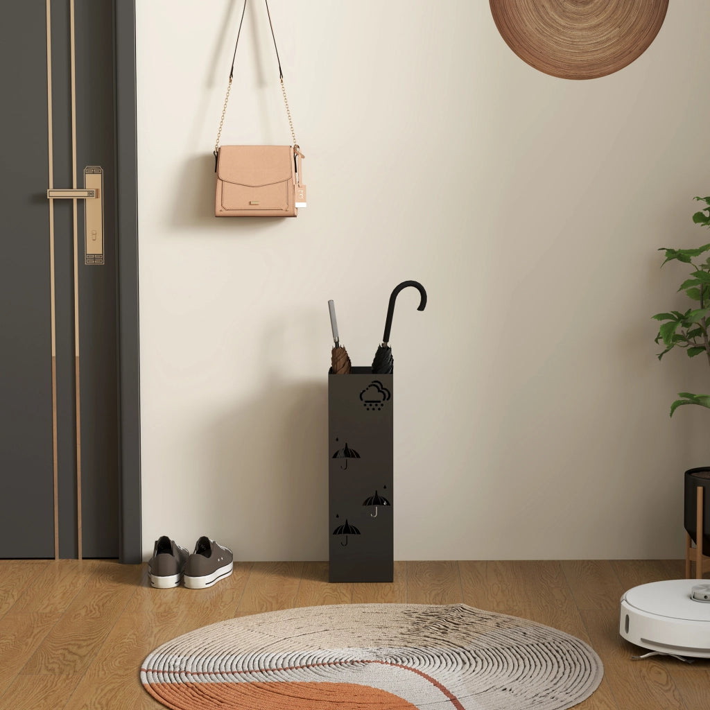 Portaombrelli ¨C Zephmum ¨C 4 Ganci, Metallico, Nero