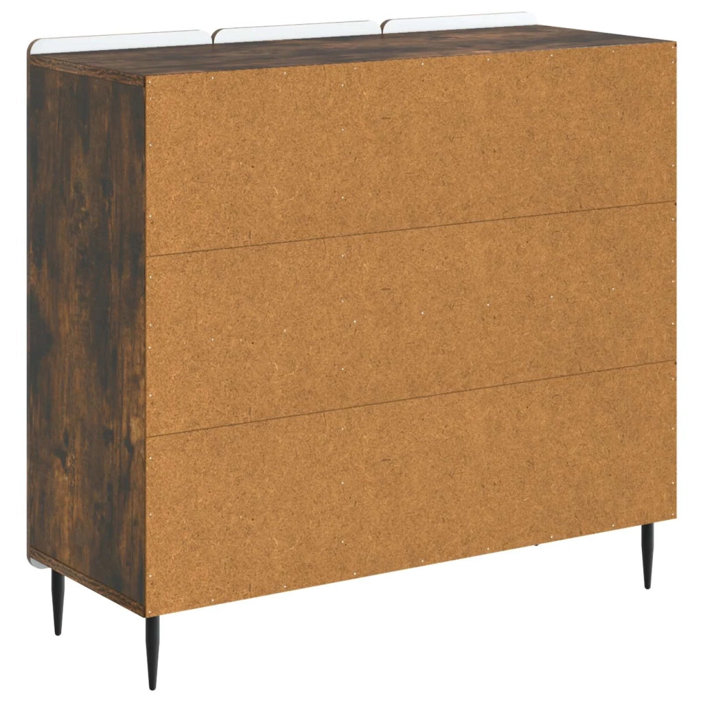 Credenza Rovere Fumo 89 x 34,5 x 82 cm Legno ingegnerizzato 894420