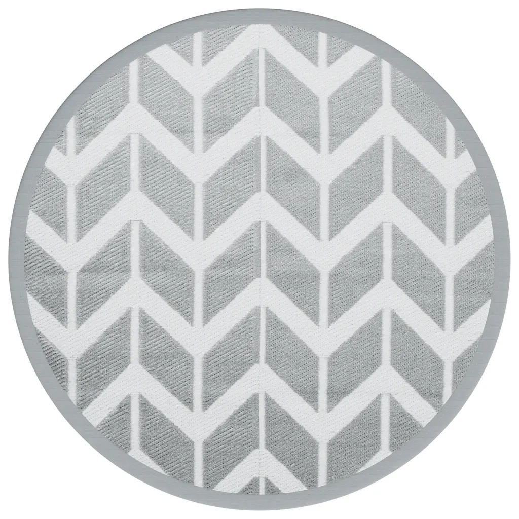 Tappeto da Esterno ARAKIL Grigio Ø160 cm in PP 368523