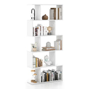 Libreria/divisorio a 5 ripiani 70 x 23,5 x 158 cm design moderno legno ingegnerizzato bianco 20_0015032