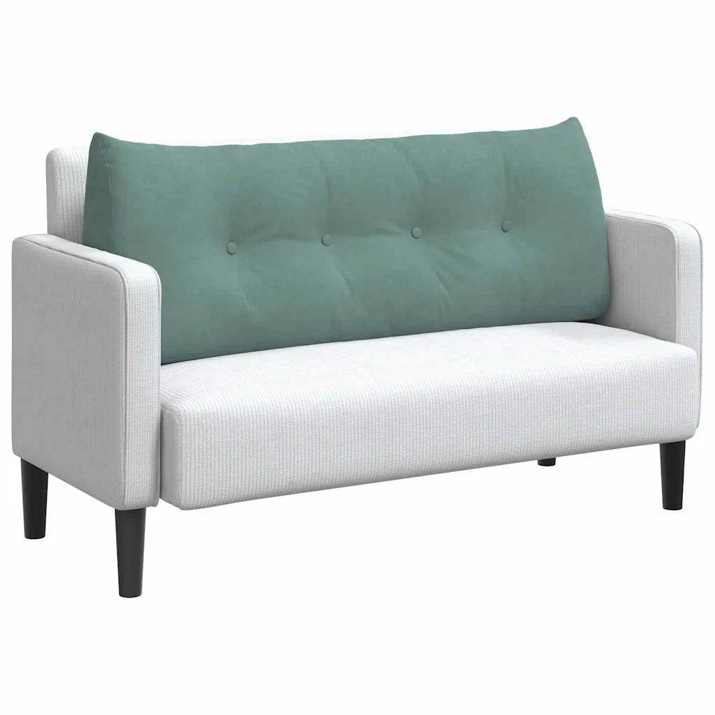 Cuscino per Schiena Verde Mare 120 x 24 x 50 cm Velluto 42014497