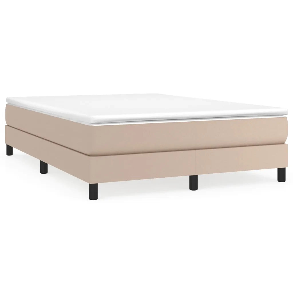Giroletto a Molle con Materasso Cappuccino 140x190cm Similpelle 3144260