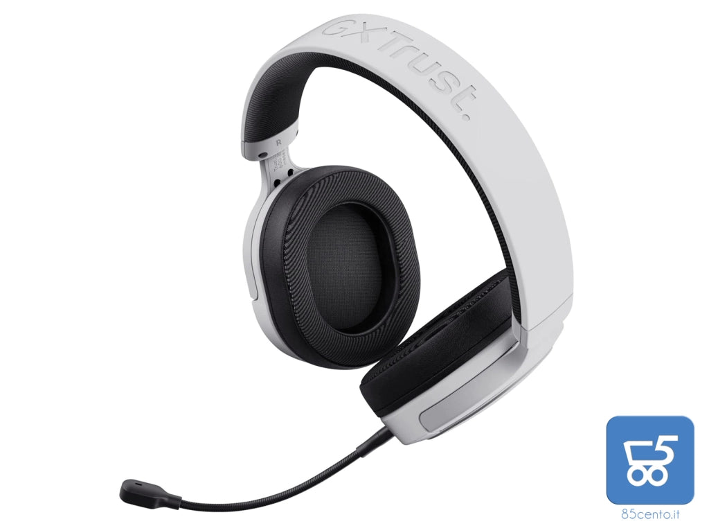 Cuffie Trust Gaming GXT 498 Forta PS5 PS4 Licenza Ufficiale PlayStation Cavo da 1,2 m Microfono Staccabile, Jack Audio 3.5 mm - Bianco