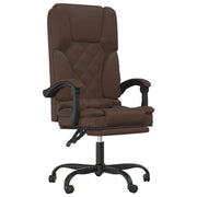 Poltrona da Ufficio Massaggiante | Sedia Relax Reclinabile marrone Similpelle