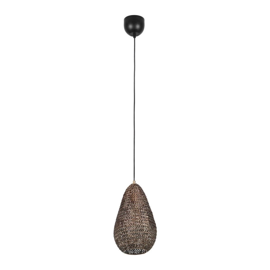 Lampada a sospensione Trio Ziva metallo ottone E27 10W