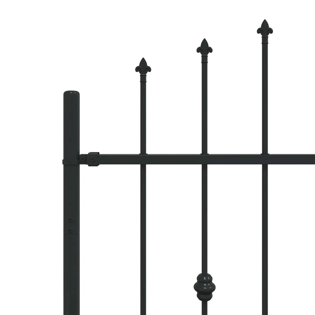 Recinzione a punte Asten Nero 200 x 130 cm 42030086