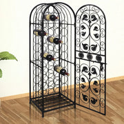 Portabottiglie per 45 Bottiglie di Vino in Metallo 240939