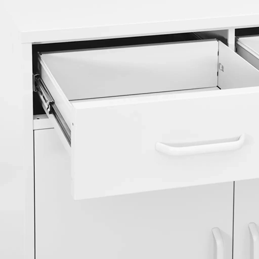 Armadietto Bianco 80x35x101,5 cm in Acciaio 336161