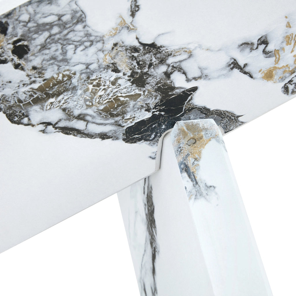 Tavolino da caffè rotondo Ø79 cm in MDF e vetro temperato, design moderno con base a croce