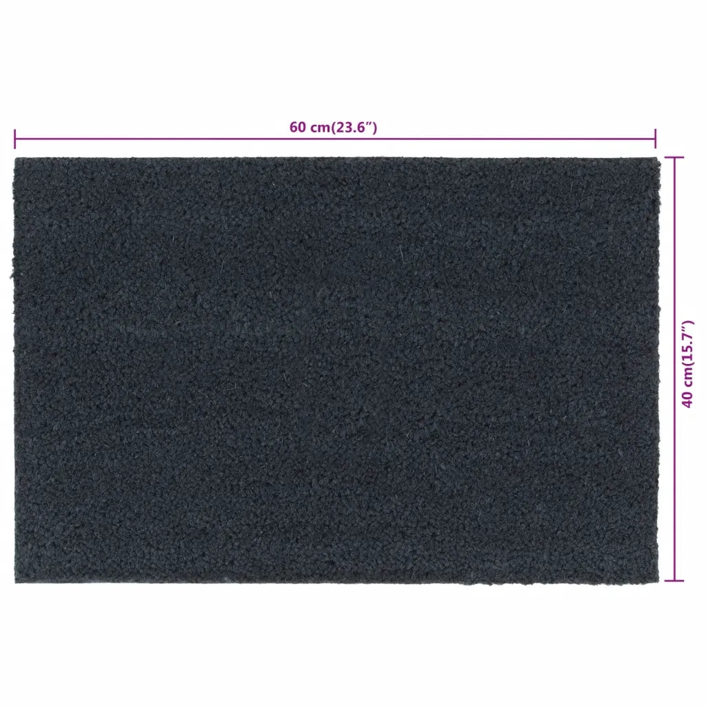 Zerbini 2pz Grigio Scuro 40x60 cm Fibra di Cocco 155584