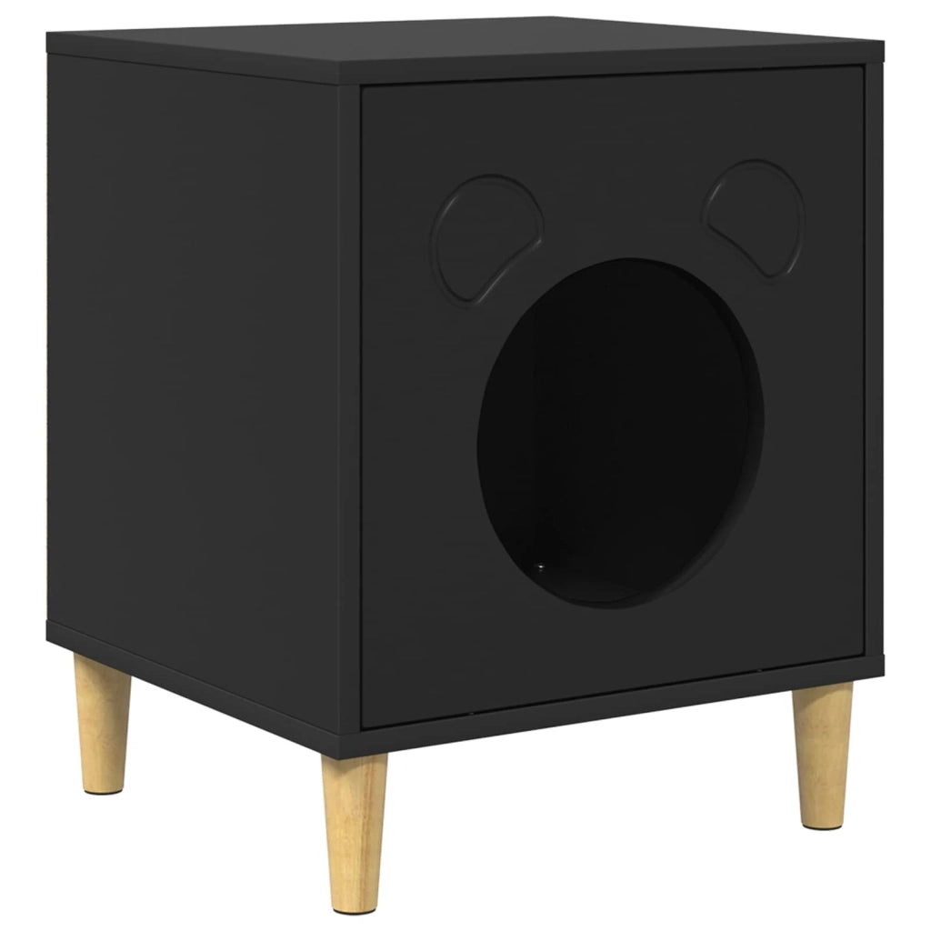 Casa per Gatti Nero 42,5 x 40 x 53 cm Legno ingegnerizzato 8000672