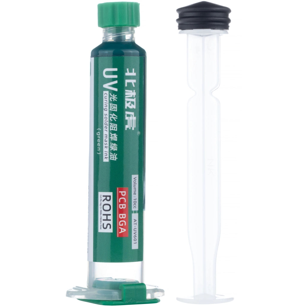 Soldermaska Verde 10ml con Pistone – Protezione PCB UV | Non Conduttiva, Rapida Indurimento
