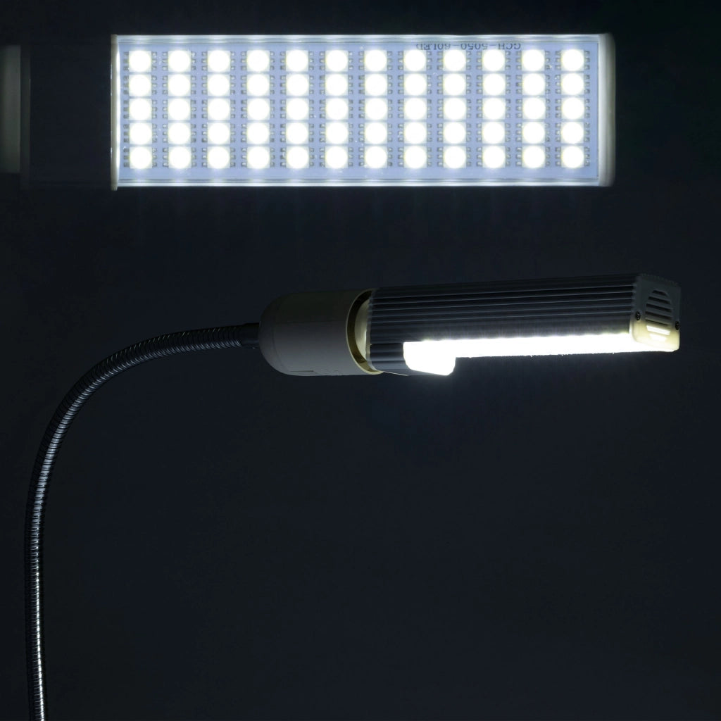 Illuminatore per Microscopio con Collo di Cigno e Clip 60xLED – Alta Luminosità, Materiale Durevole, 20W, Cavo 120cm