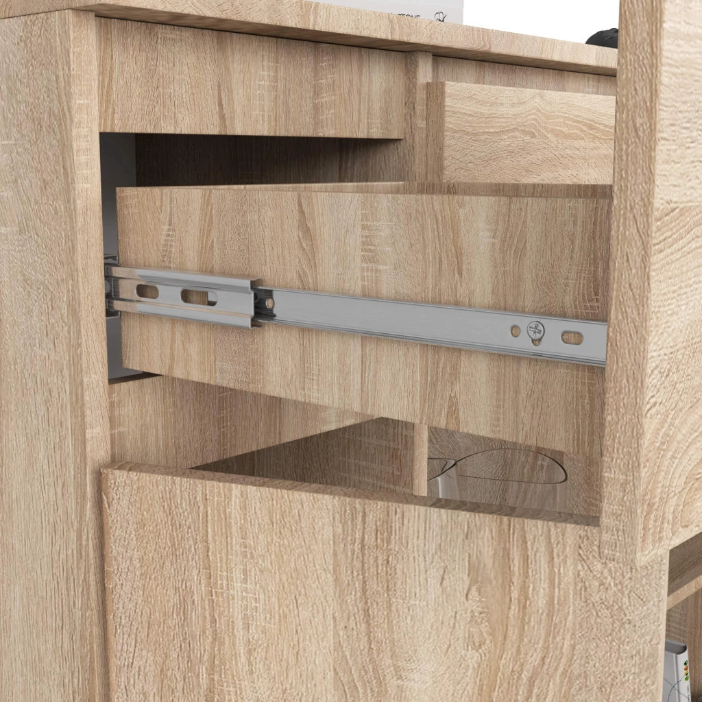Cassettiera AKORD K100 Quercia Sonoma 101 cm 2 ante 3 cassetti 101x35x98 cm