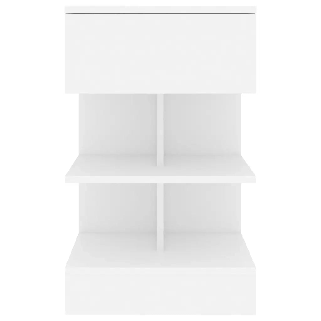 Comodini Bianchi 2 pz 40x35x65 cm in Legno Ingegnerizzato 808649