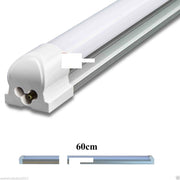 Trade Shop - Plaffoniera Tubo Neon A Led Smd T8 60cm Supporto Neon In Alluminio Luce Bianca -