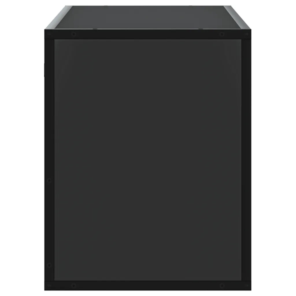vidaXL Mobile Porta TV Nero 100x31x39,5 cm in Truciolato e Metallo