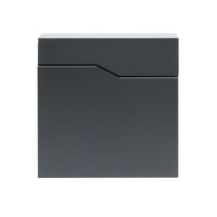 Cassetta postale con vano portagiornale V19 antracite 370 x 102 x 370 mm