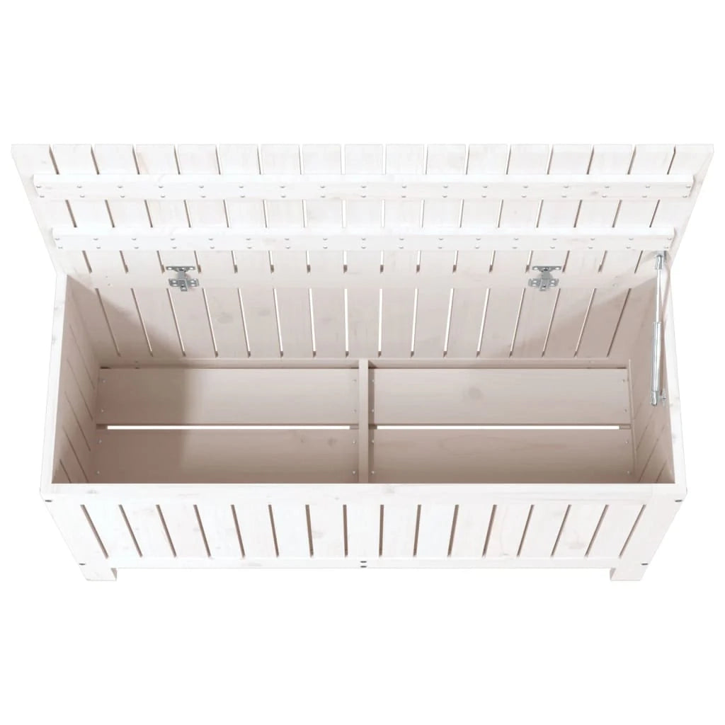 Cassapanca da giardino 108 x 42,5 x 54 cm legno di pino bianco 02_0013068