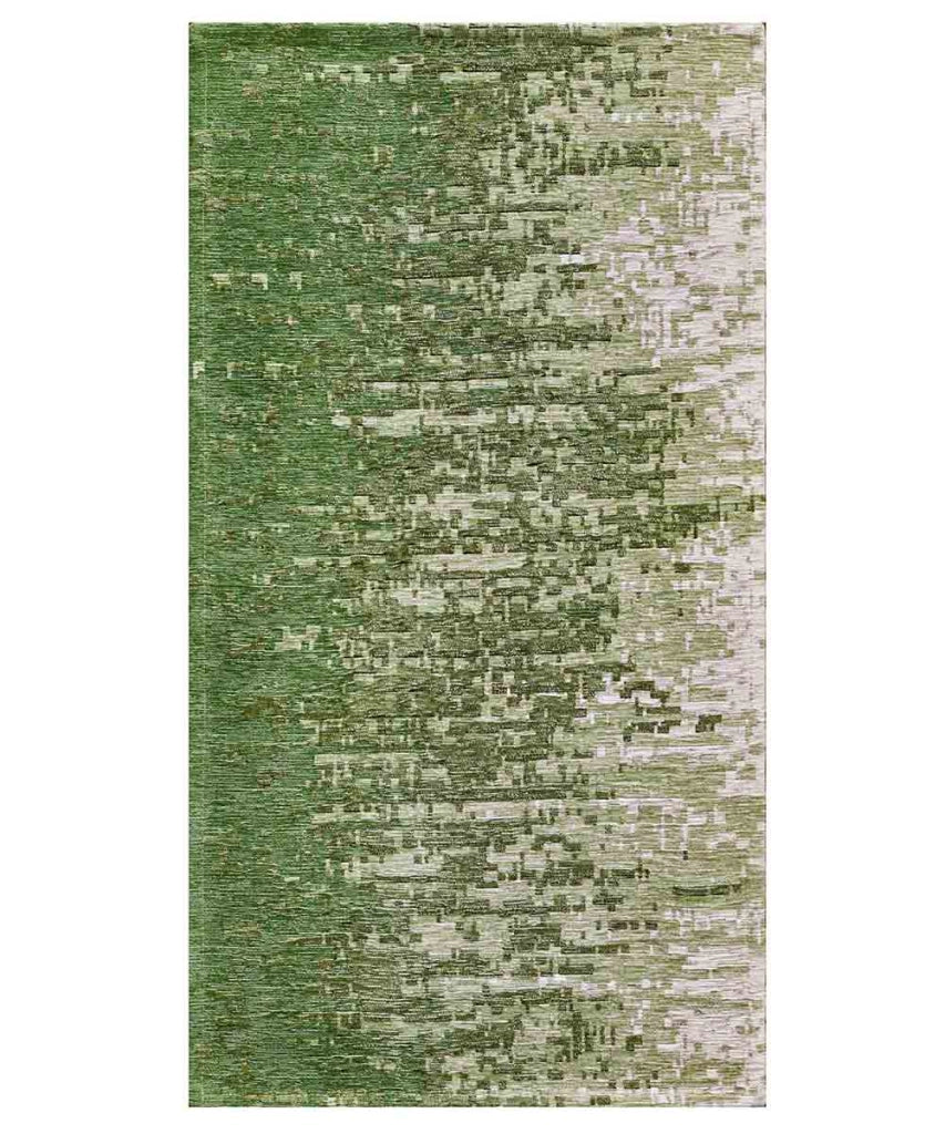 Tappeto TAMIGI PISTACCHIO moderno contemporaneo pixel sfumati, passatoia cucina multiuso lavabile antiscivolo cm.55x240