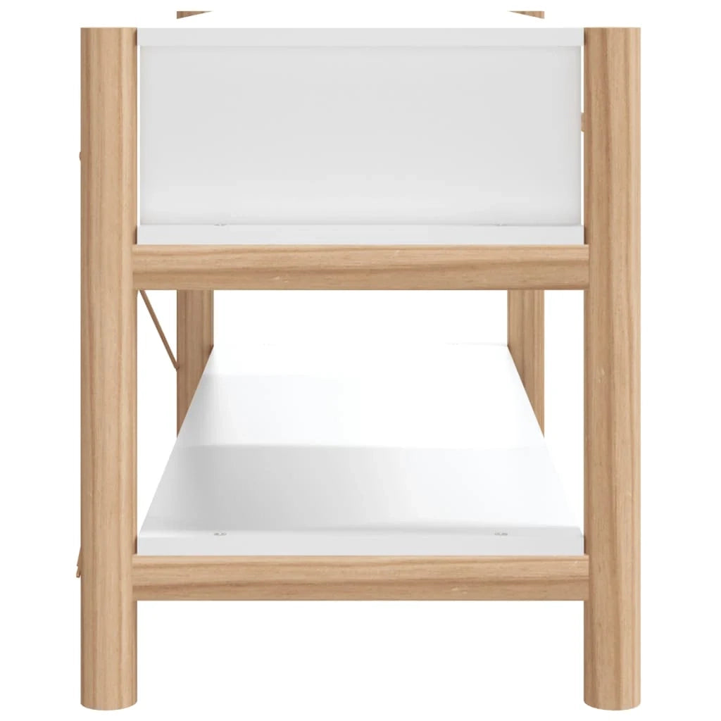 Mobile TV multimediale mensola TV credenza TV sala da pranzo soggiorno camera da letto 82 x 38 x 45 cm legno ingegnerizzato bianco 02_0026321