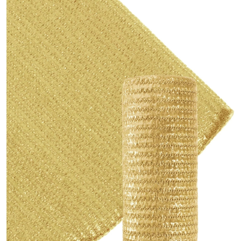 Trade Shop - Set 3pz Rotolo Rete Ombreggiante Beige Fitta 1x5mt Protezione Giardini Terrazze 017068 -