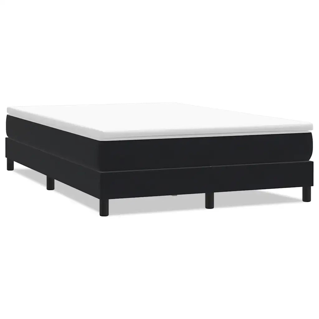 vidaXL Giroletto a Molle senza Materasso Nero 140x210 cm in Velluto