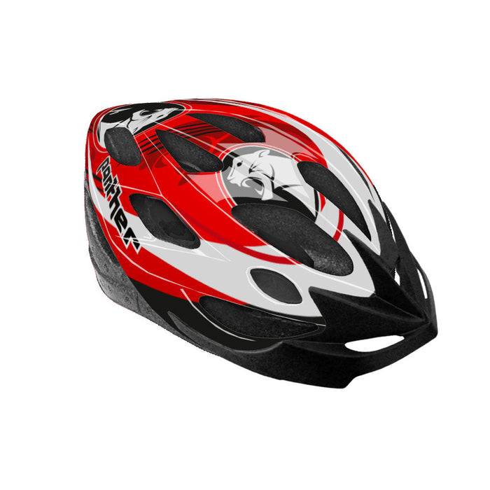 Casco JUNIOR Aereodinamico per Bambini Misura 52-56 cm con Fori di Aerazione Rosso o Rosa