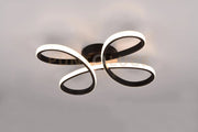FLY PLAFONIERA LED 22W  2600lm, 3000K NERA CON REGOLAZIONE INTENSITA' CON NORMALE INTERRUTTORE L. 40CM