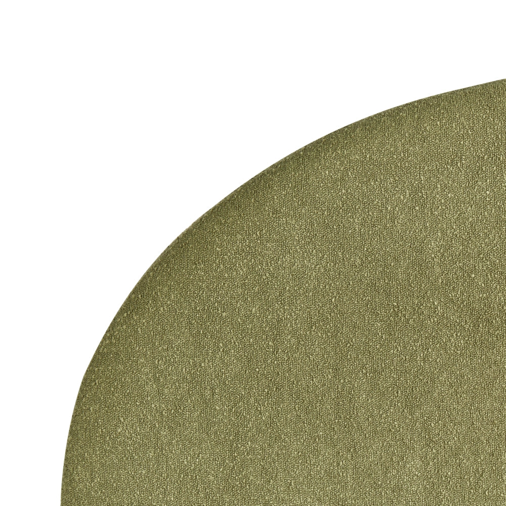 Letto contenitore verde oliva Boucle EU 160 x 200 cm Design minimalista retrò Ottomano