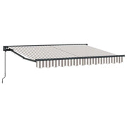 Tenda retrattile Grigio chiaro e bianco 4,5 × 3 m 3426240