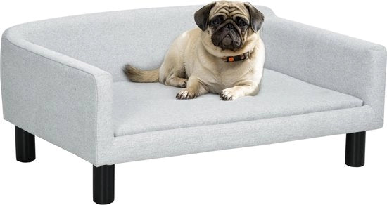 Banco per cani di taglia media - Giocattoli per cani - Cani - banco per cani - M - 82x54x36cm - Fino a 20kg - Grigio