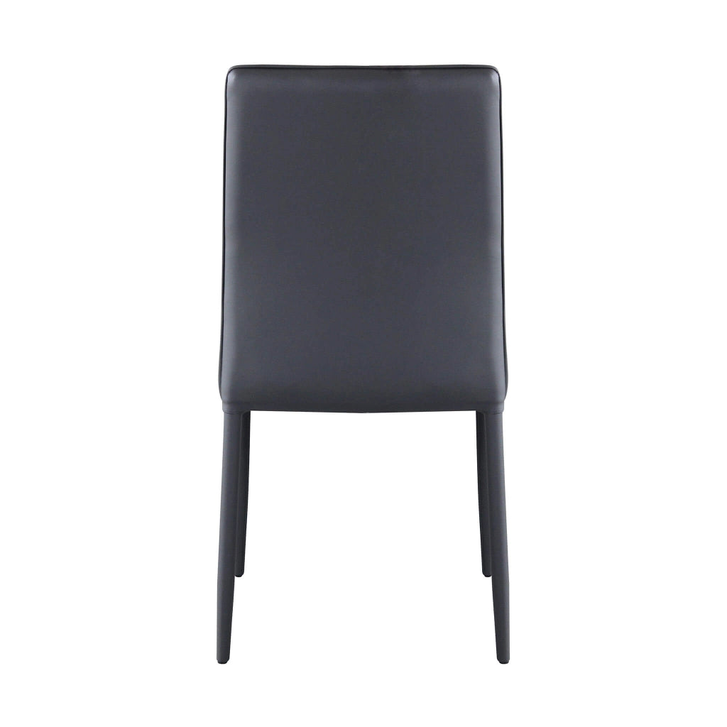 Sedia da Pranzo Moderna in Ecopelle Acciaio cm 40x44x91 5 - NIGEL