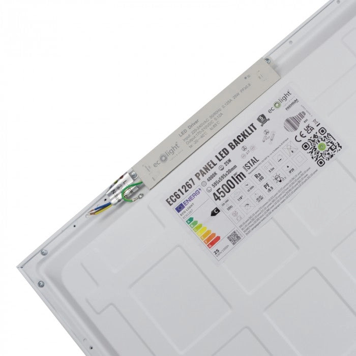 Pannello LED Backlit 60x60 25W 4000K 4500 lm Ecolight