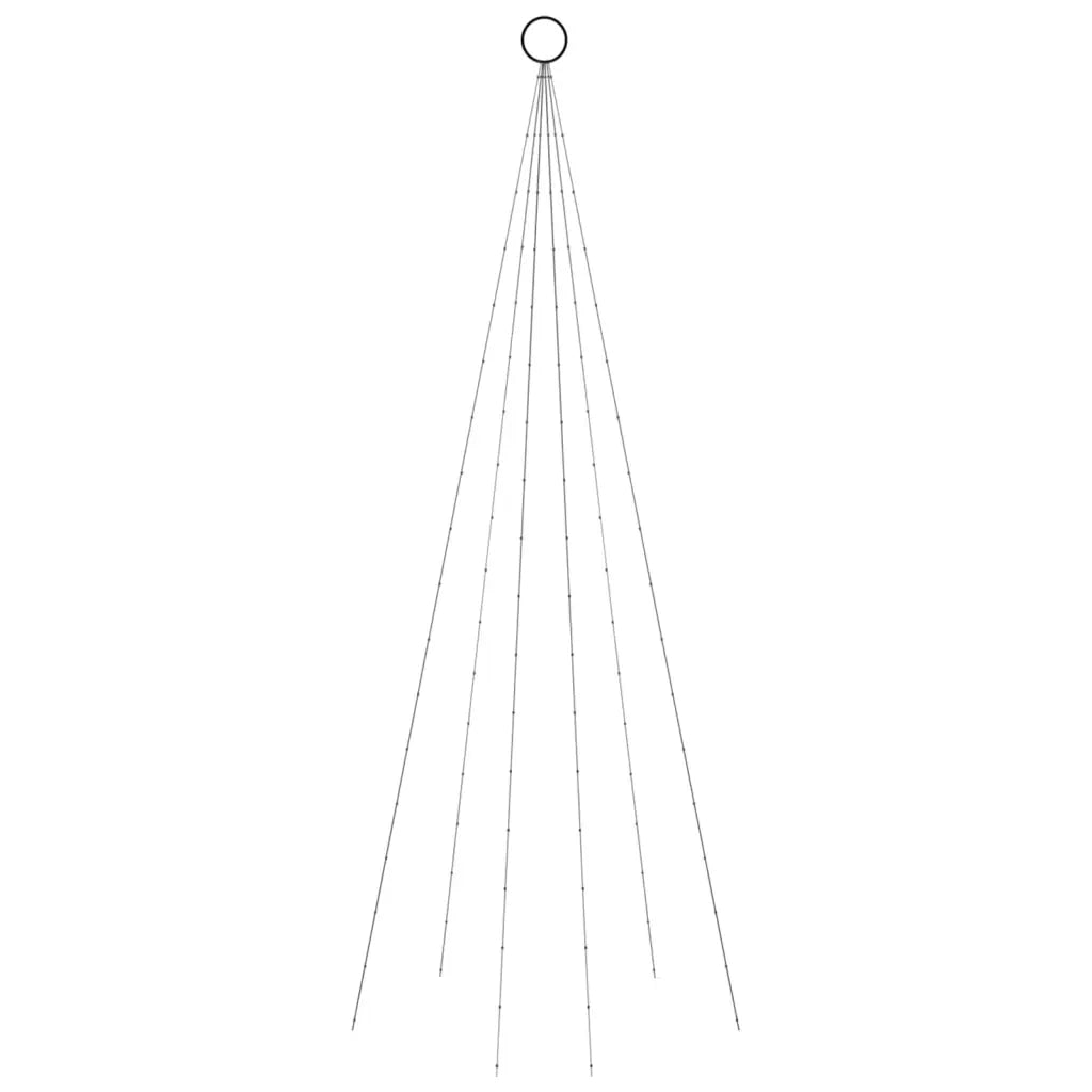 Albero di Natale Pennone Blu 108 LED 180 cm cod mxl 42879