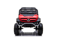 Macchina Elettrica per Bambini 12V con Licenza Mercedes Unimog Rossa