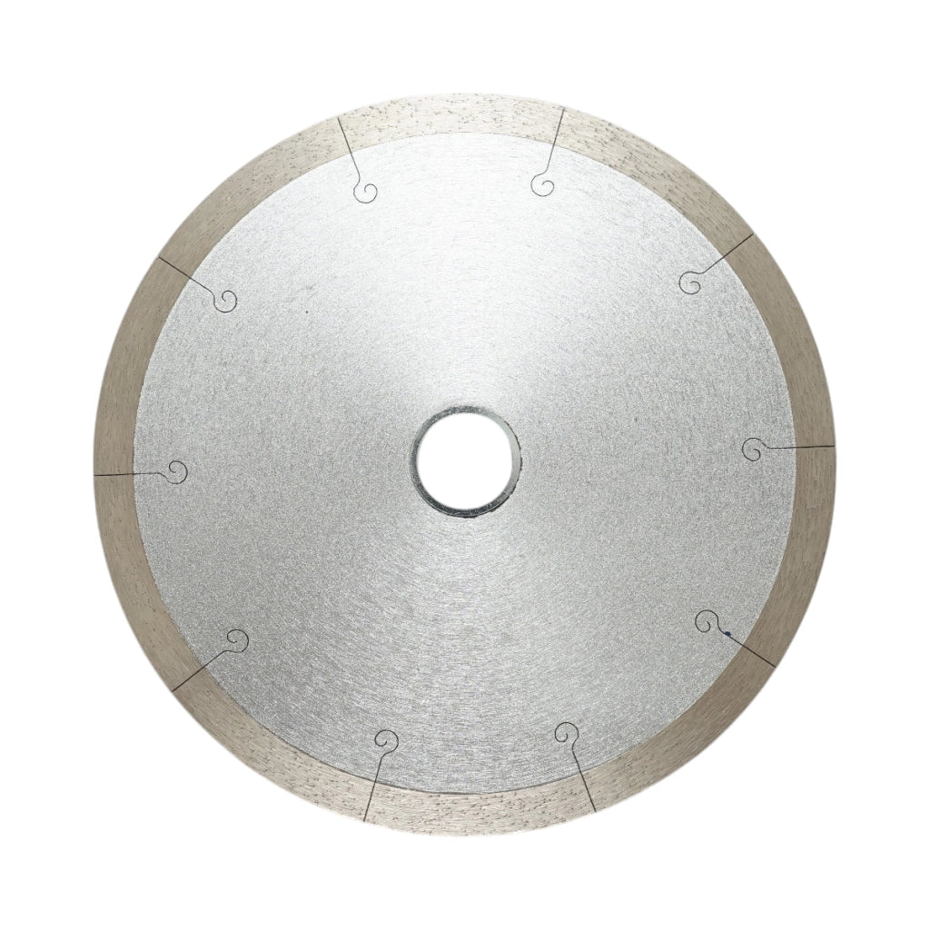 Disco diamantato frazionato continuo 200x30/25,4 mm, segmento 10 mm per piastrelle, maiolica, ceramica dura, marmo Breckner Germany