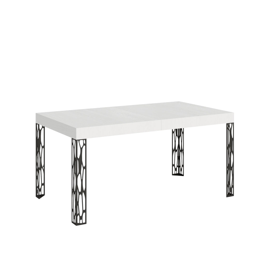 Tavolo Allungabile 160-244x80x77 cm Ghibli Bianco Frassino