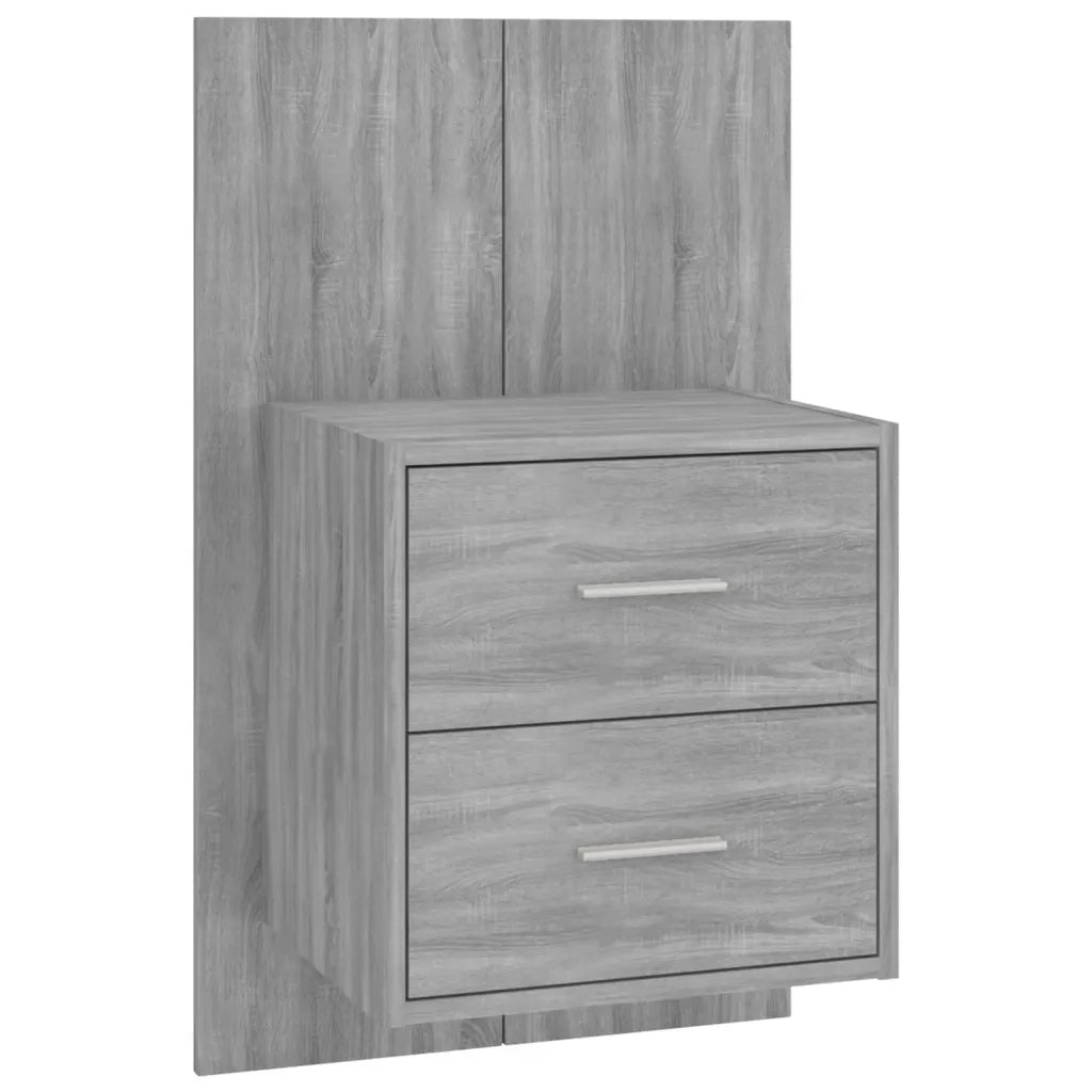 Comodino a Muro-Tavolino da notte sospeso Grigio Sonoma 585584