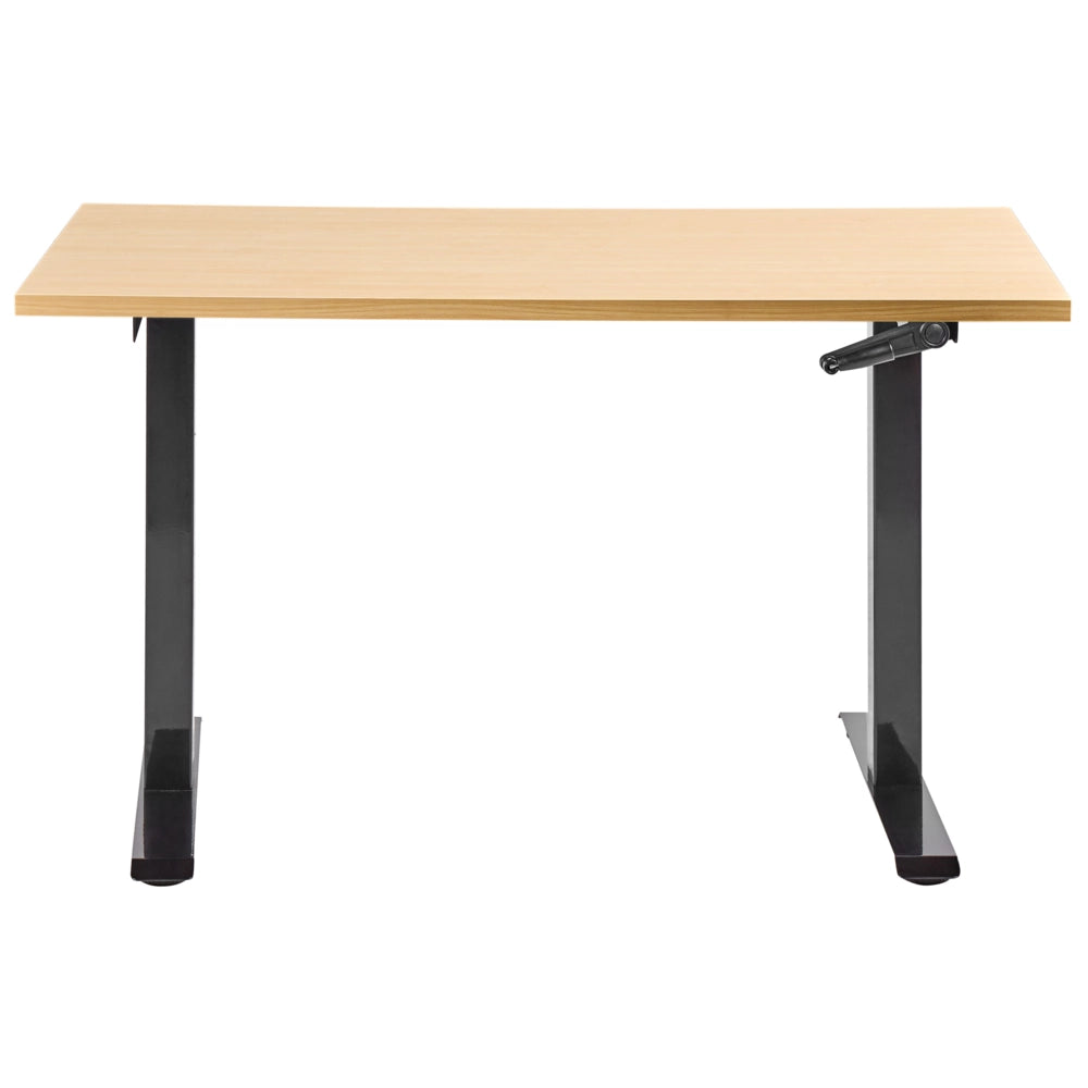 Scrivania regolabile in altezza elettricamente nero 120 x 60 cm Struttura in acciaio verniciato a polvere