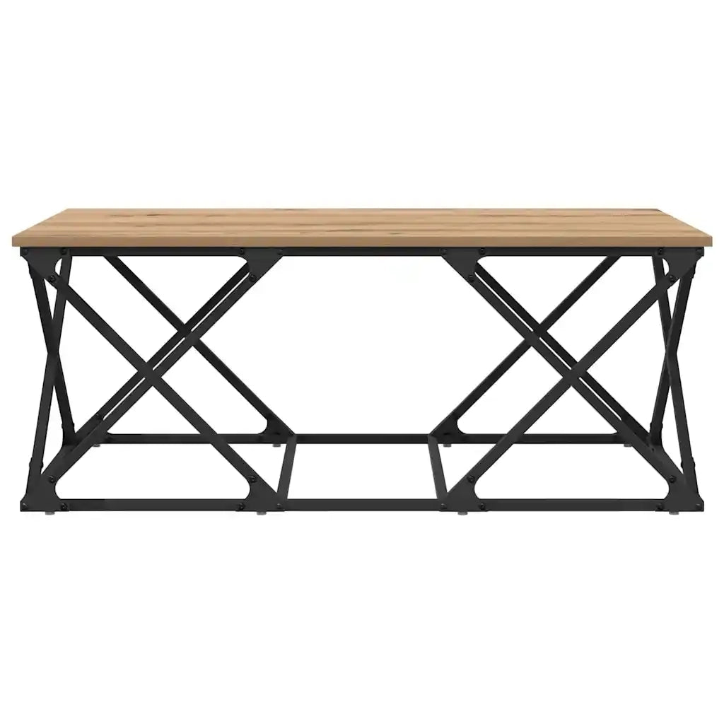 Tavolino da salotto Rovere artigianale 100 x 49 x 40 cm