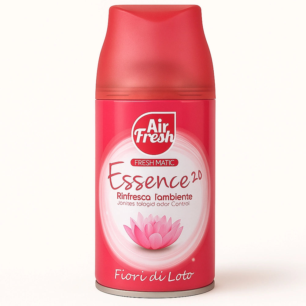 AIR FRESH Deomatic Set 6x250ml Ricarica Spray Profumatore Ambiente Fiore di Loto