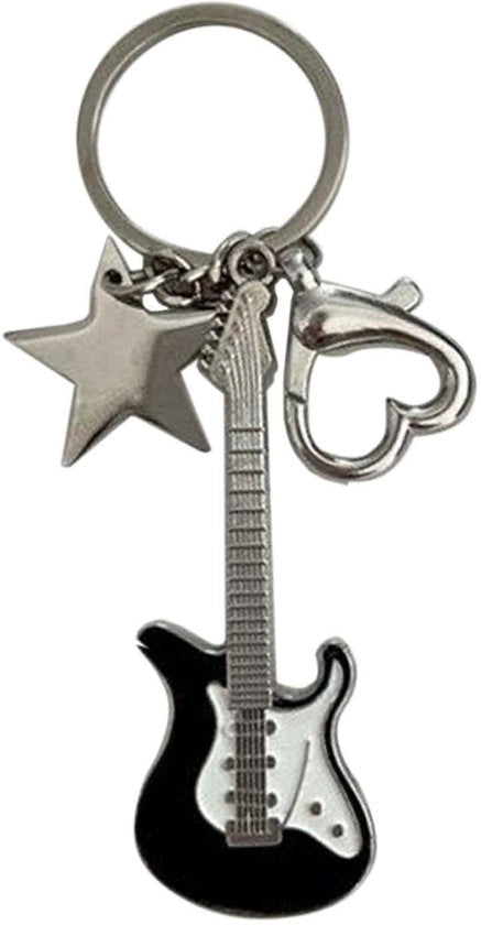 Pentagramma per chitarra Y2k per hanger per chiavi con design vintage e accessori estetici per moda trendy